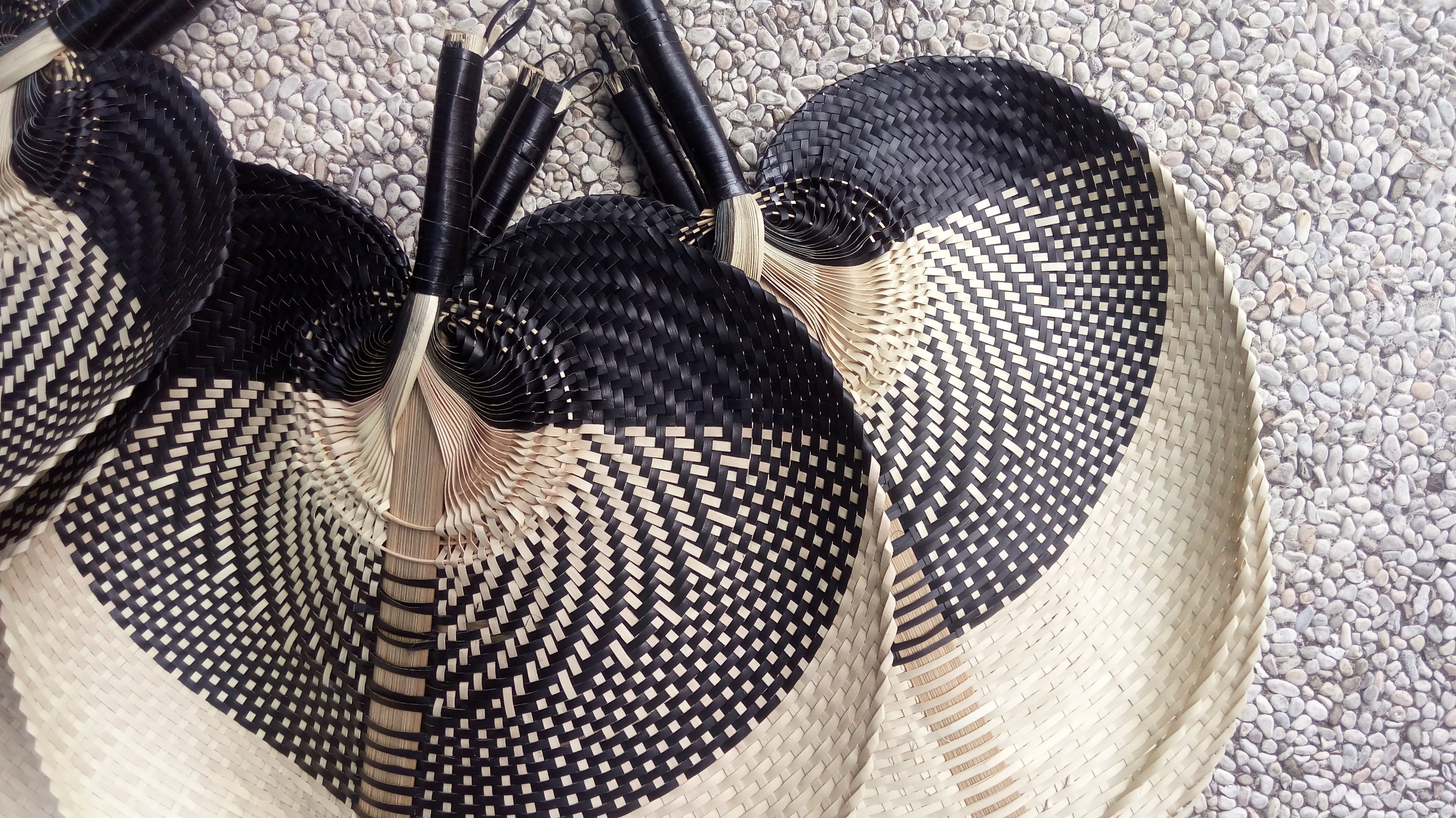 Handfan Woven Buri Fan Set of 3