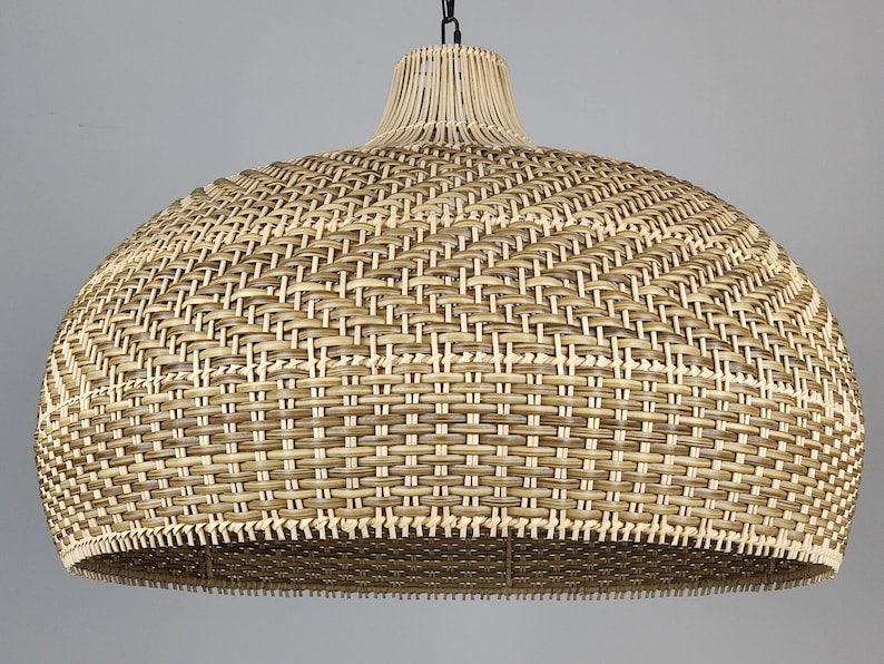 New York Rattan Pendant 30 Inches