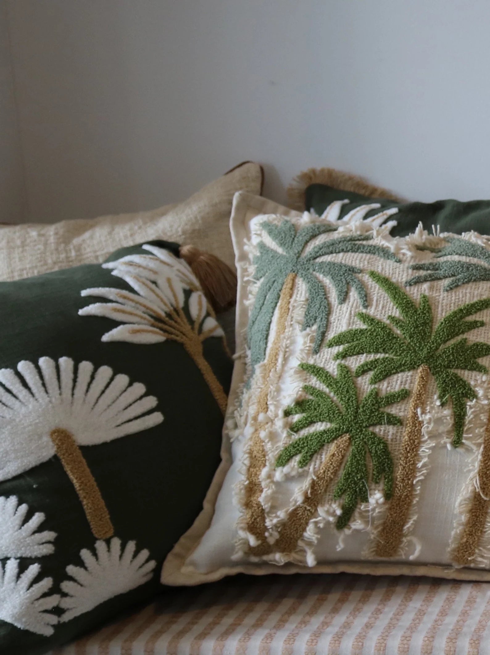 Palm Trees Lumbar Pillow Cover