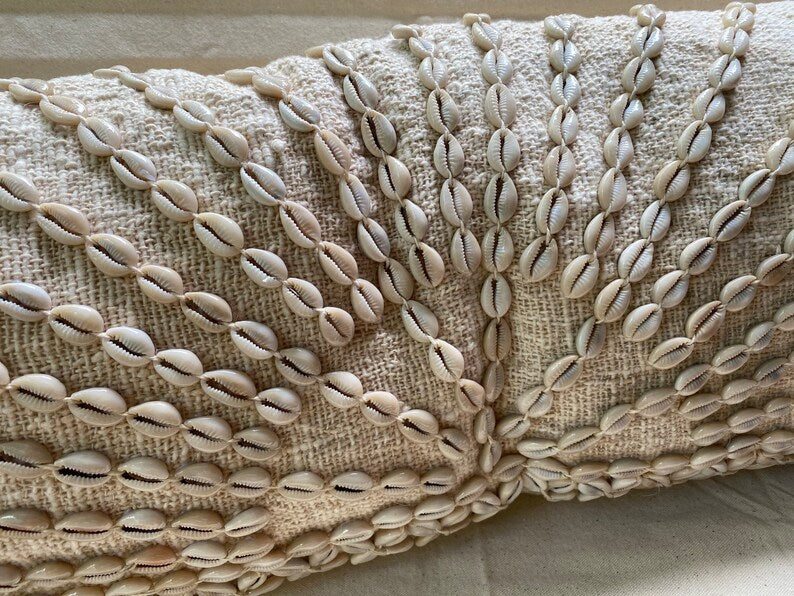 Milan Extra Long Lumbar Pillow Case With Shells and Tassels