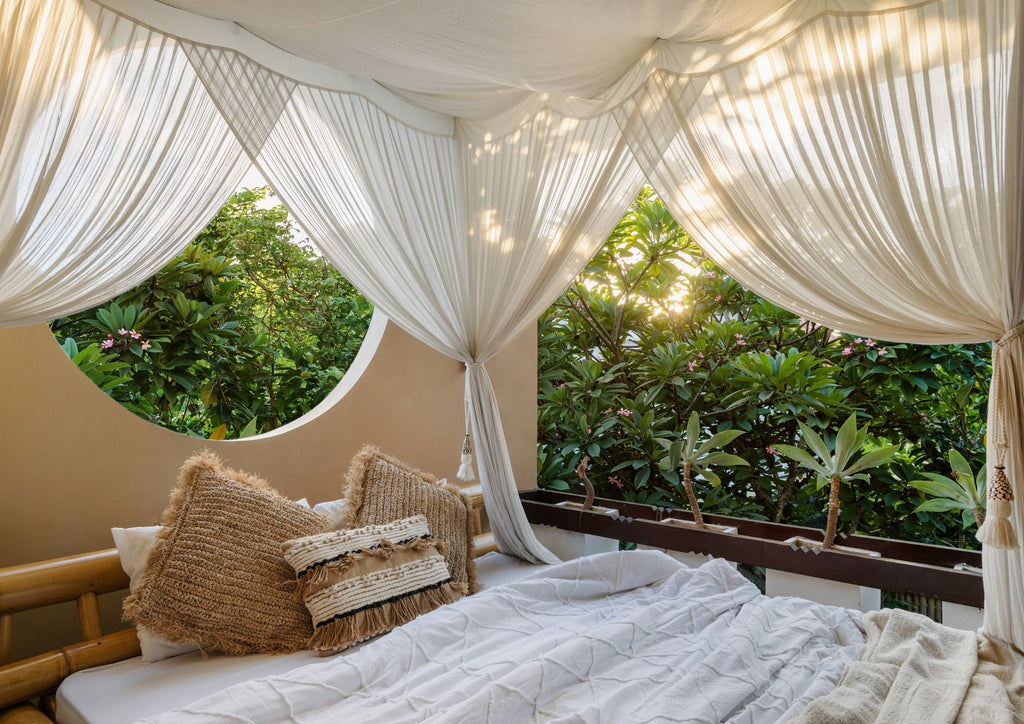 Raffia Burlap Natural Pillowcase