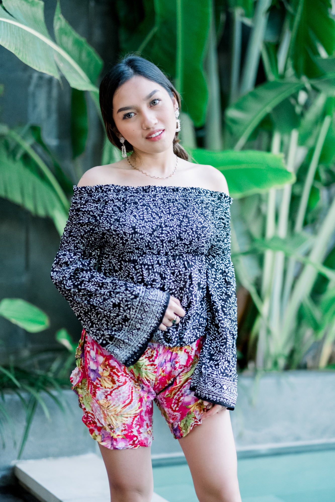 Kimberly Off Shoulder Black Top