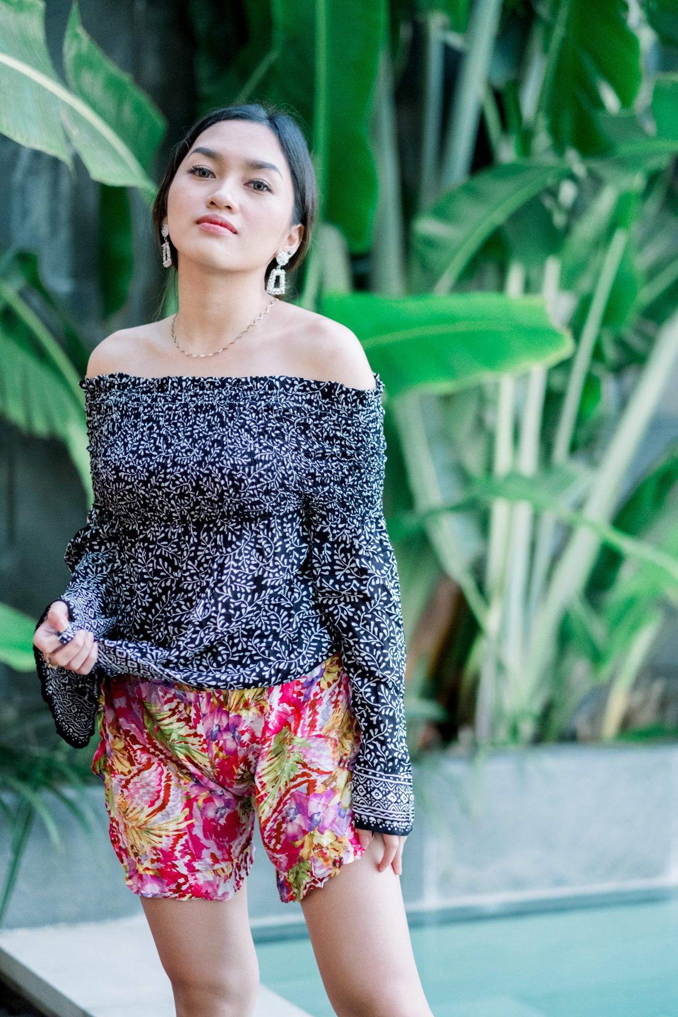 Kimberly Off Shoulder Black Top