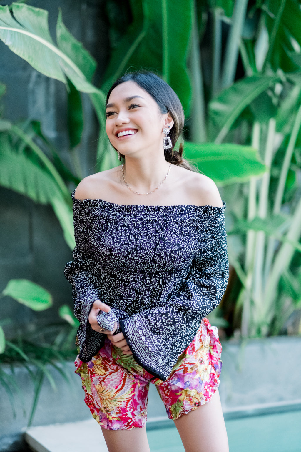 Kimberly Off Shoulder Black Top