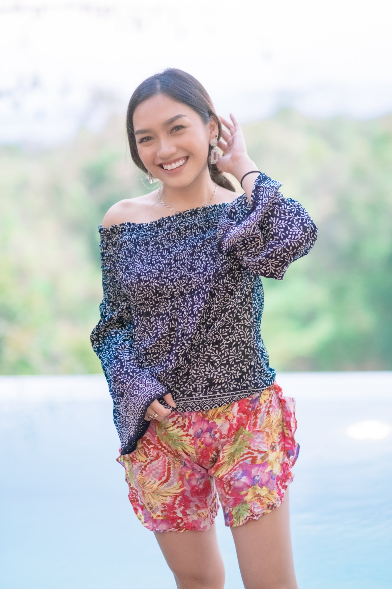 Kimberly Off Shoulder Black Top