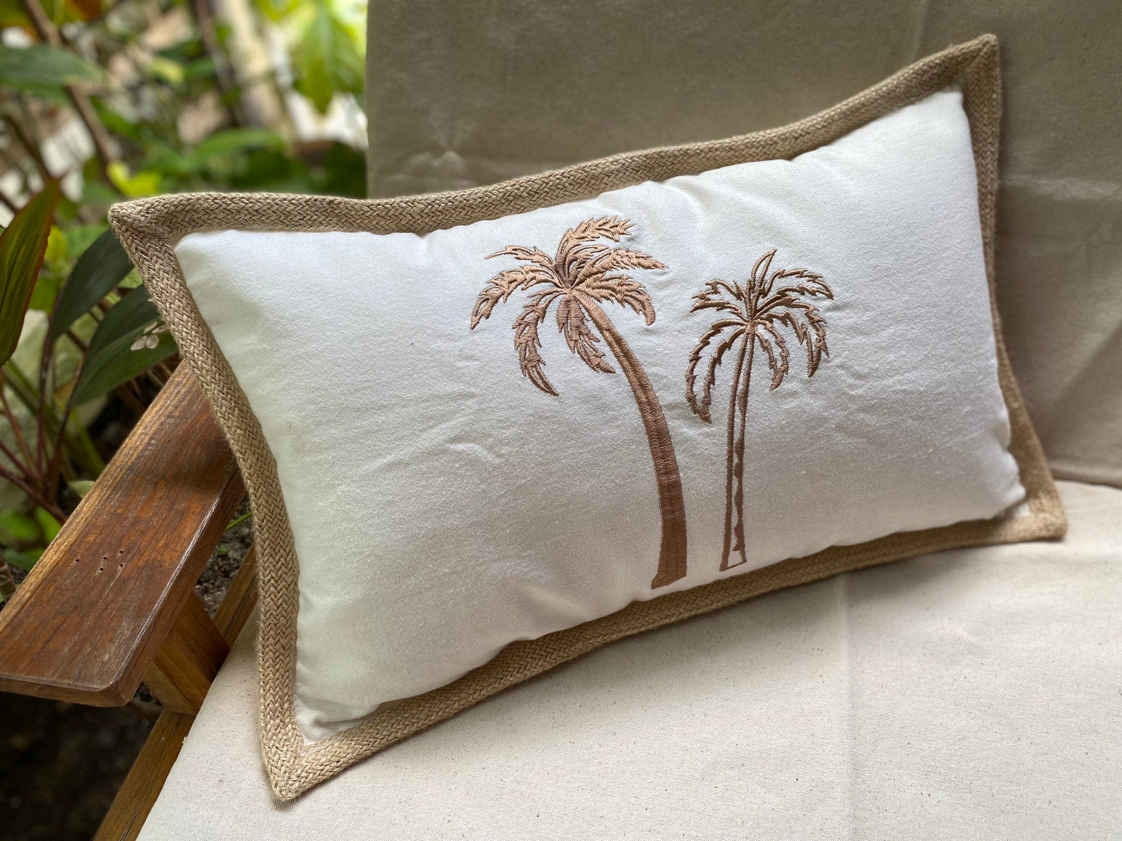 Palm Shores Lumbar Pillow Cover