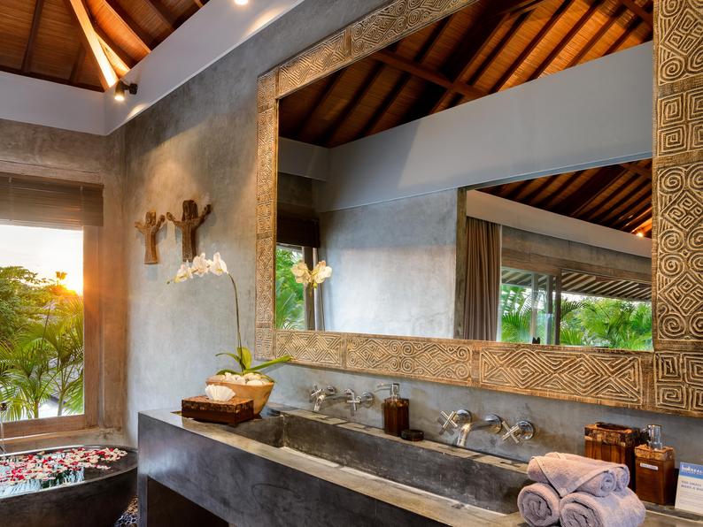 Modern Rustic Hand Carved Wooden Wall Mirror Bohemian Decor