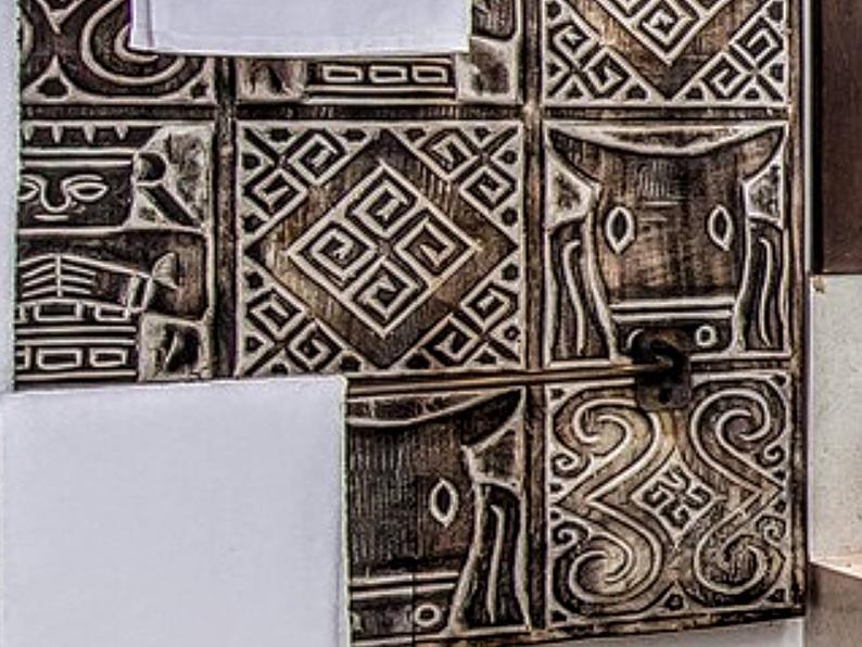 Moroccan Handcarved Wood Panel