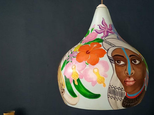 African Afro Woman Portrait