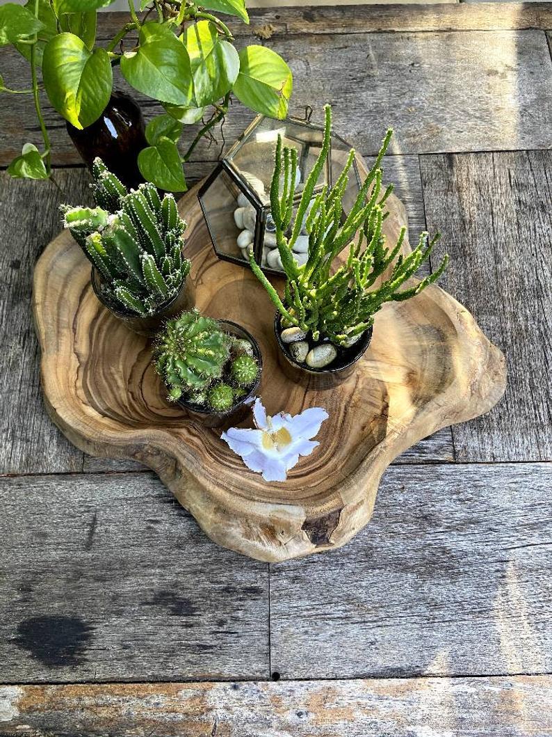 Dough Bowl with Brass Legs