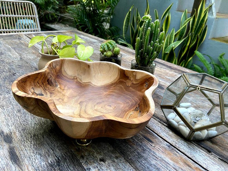 McGee Dough Bowl with Brass Legs