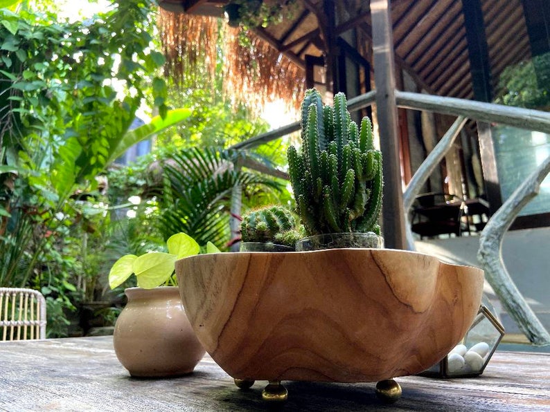 McGee Dough Bowl with Brass Legs