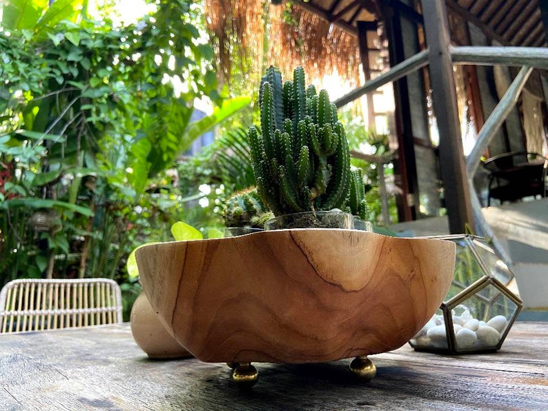 McGee Dough Bowl with Brass Legs