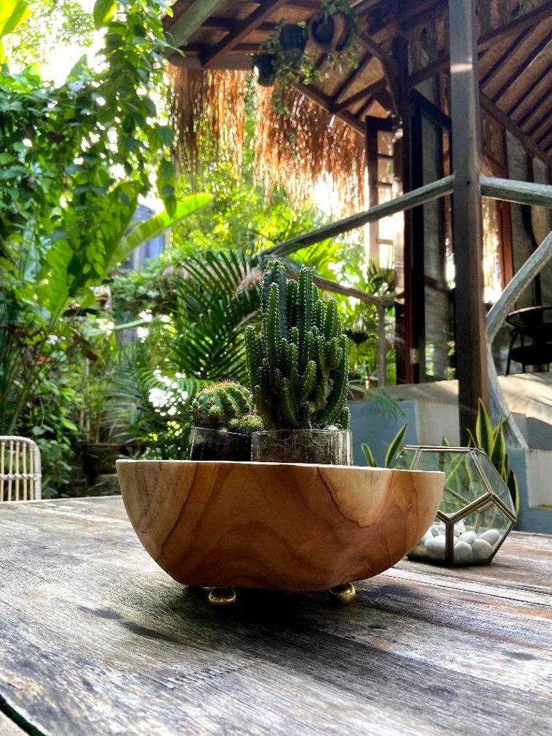 McGee Dough Bowl with Brass Legs