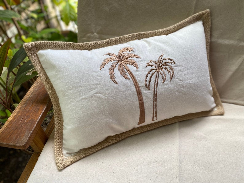 Palm Shores Lumbar Pillow Cover