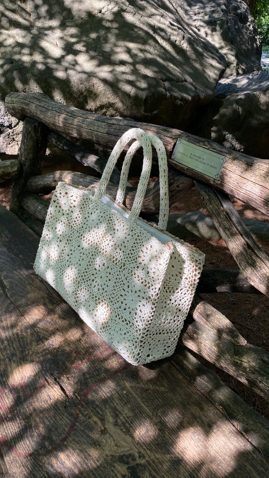 New York Straw Totebag Crochet