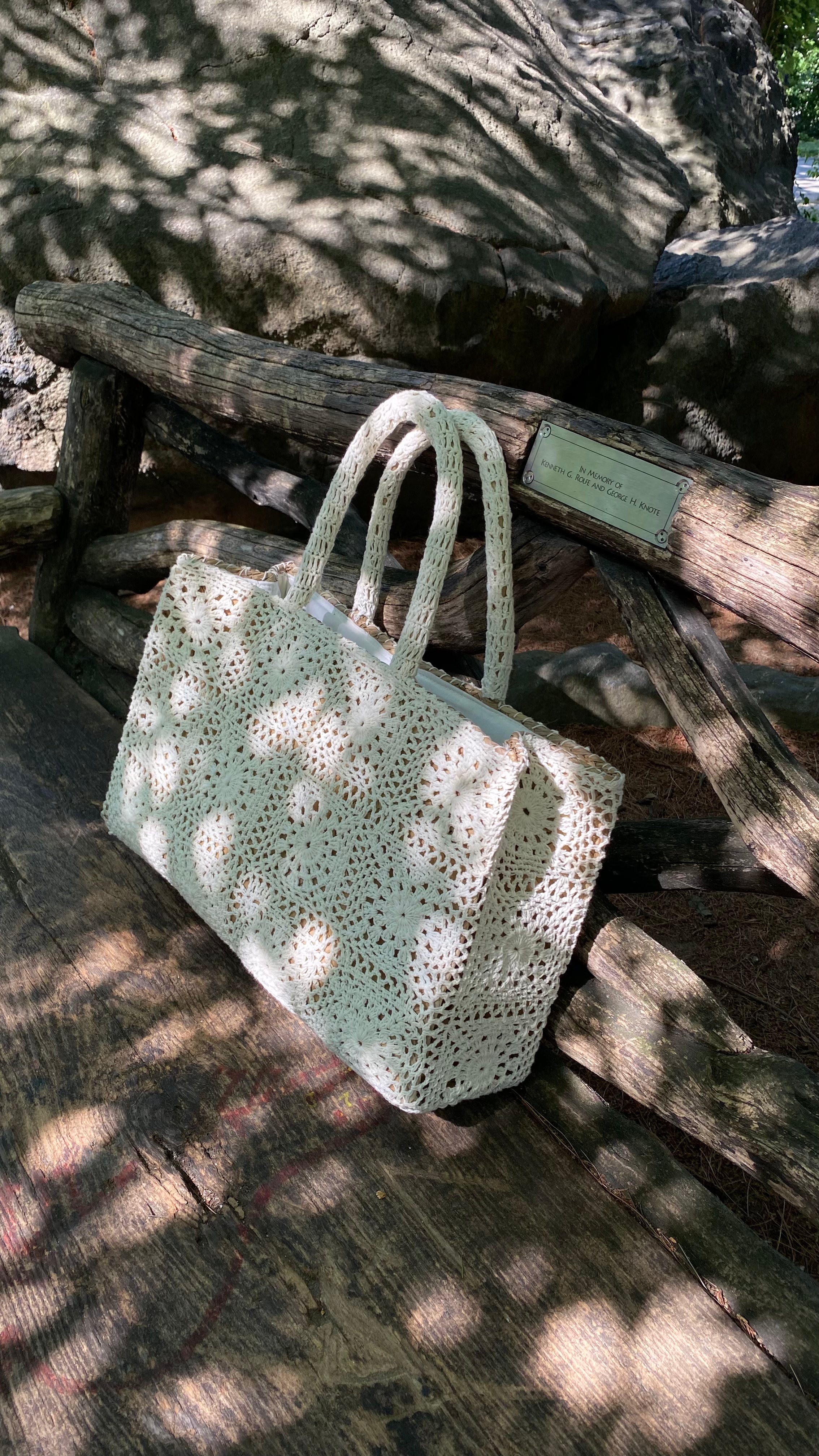 New York Straw Totebag Crochet