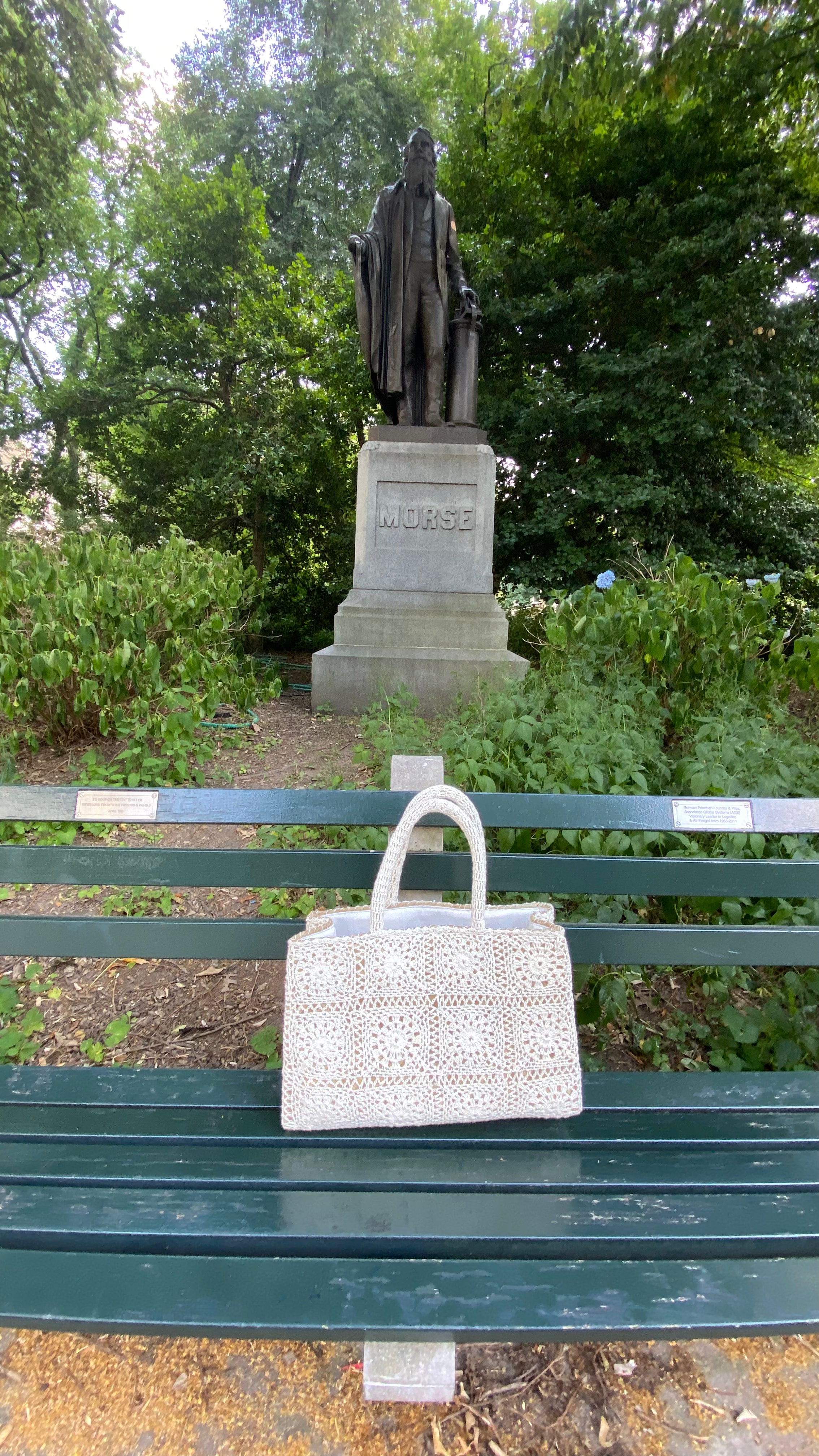 New York Straw Totebag Crochet
