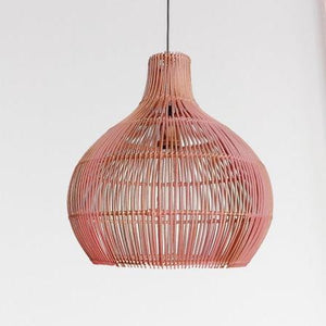 mauve pendant light